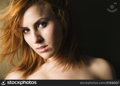 Portrait of girl with ginger hair
