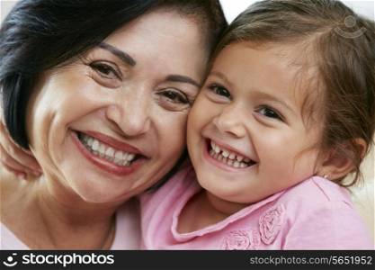 Portrait Of Grandmother With Granddaughter