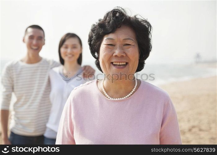 Portrait of Grandmother with Young Couple