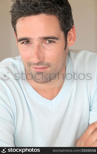 Portrait of handsome 30-year-old man