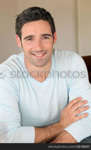 Portrait of handsome 30-year-old man