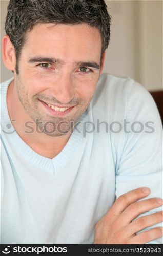 Portrait of handsome 30-year-old man