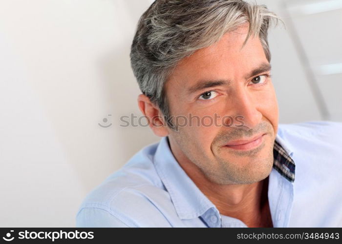 Portrait of handsome 40-year-old man