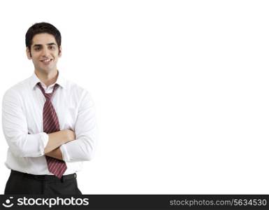 Portrait of handsome businessman smiling