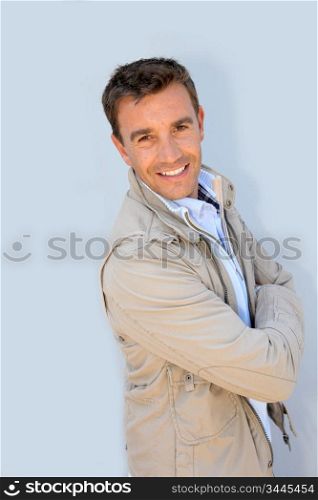 Portrait of handsome man with jacket