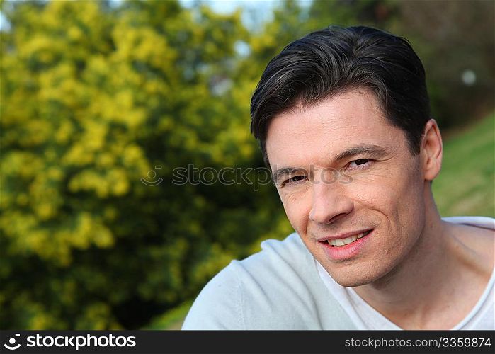 Portrait of handsome smiling man