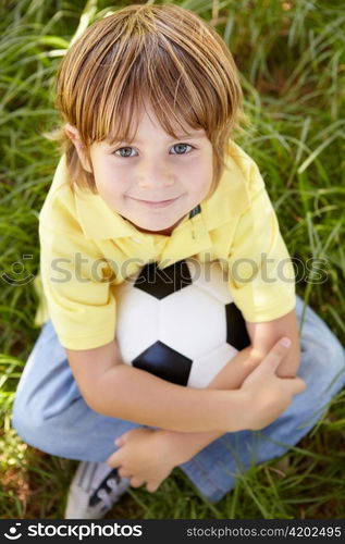 Portrait of happy boy