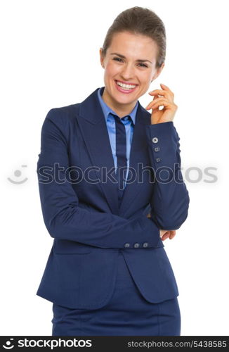 Portrait of happy business woman