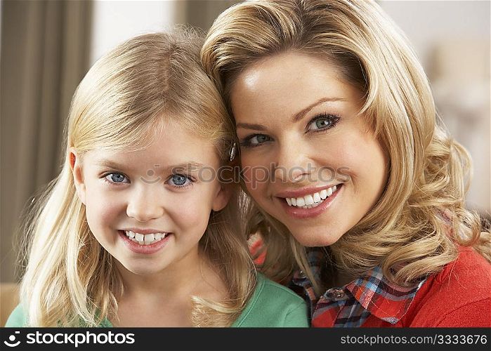Portrait Of Happy Daughter With Mother