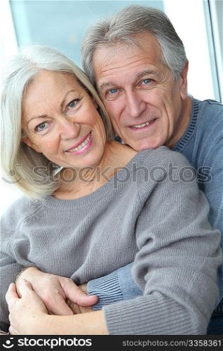 Portrait of happy in loved senior couple