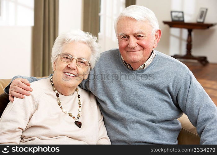 Portrait Of Happy Senior Couple At Home