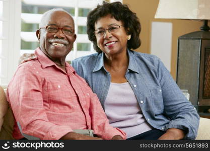 Portrait Of Happy Senior Couple At Home