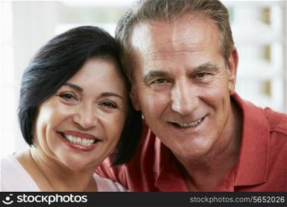 Portrait Of Happy Senior Couple At Home