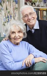 Portrait Of Happy Senior Couple At Home Together