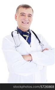 portrait of happy smiling male doctor with stethoscope
