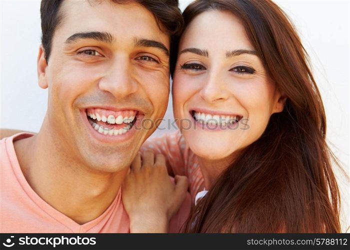 Portrait Of Happy Young Hispanic Couple