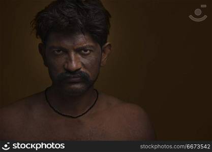 Portrait of Indian rural farmer