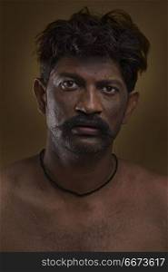 Portrait of Indian rural man