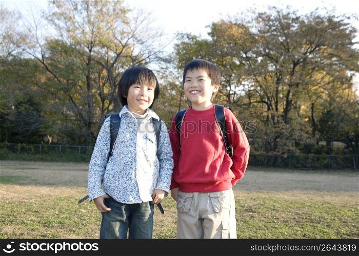 Portrait of Japanese boys