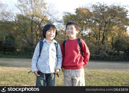 Portrait of Japanese boys