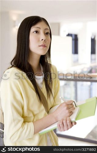Portrait of Japanese female student