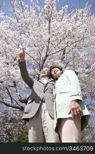 Portrait of Japanese senior couple