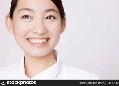 Portrait of Japanese young nurse