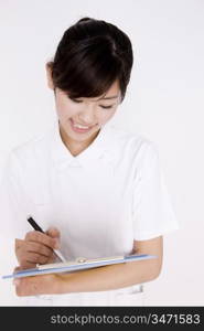 Portrait of Japanese young nurse