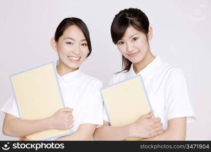 Portrait of Japanese young nurses