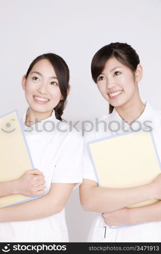 Portrait of Japanese young nurses