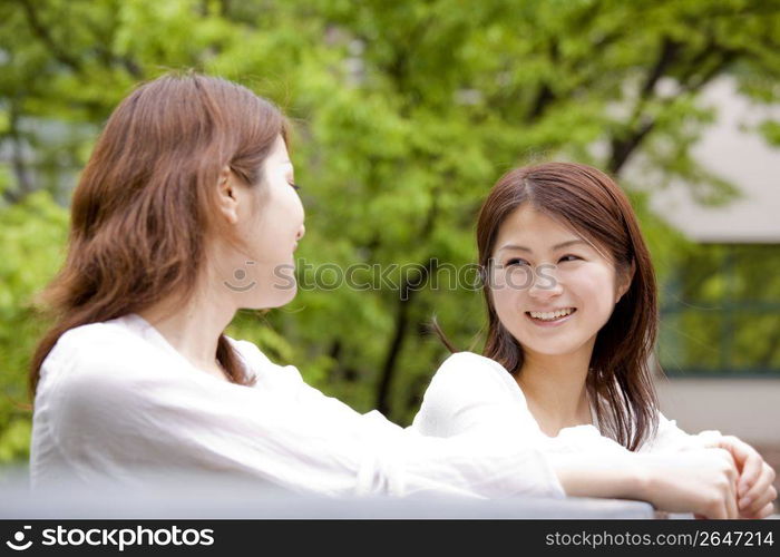 Portrait of Japanese young women