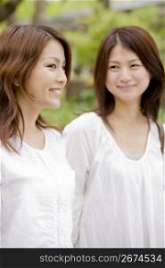 Portrait of Japanese young women