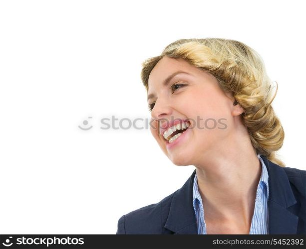 Portrait of laughing teenage girl