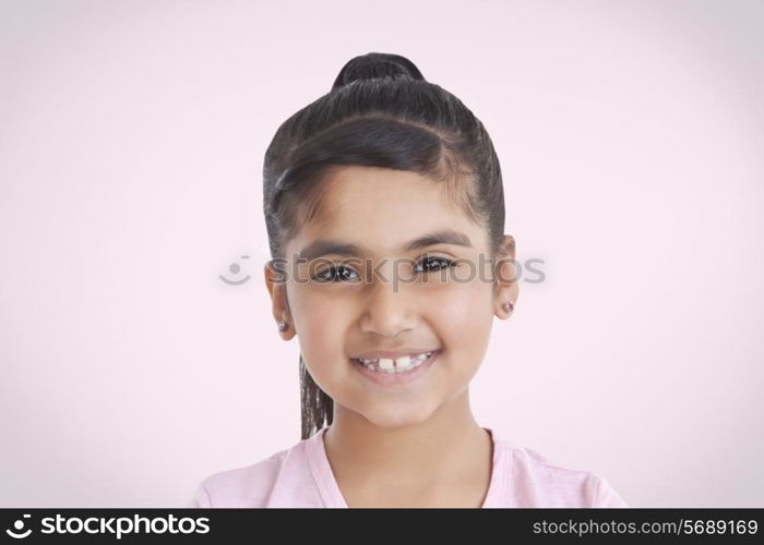 Portrait of little girl smiling