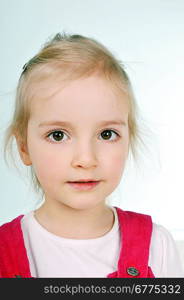 Portrait of lovely blond little girl