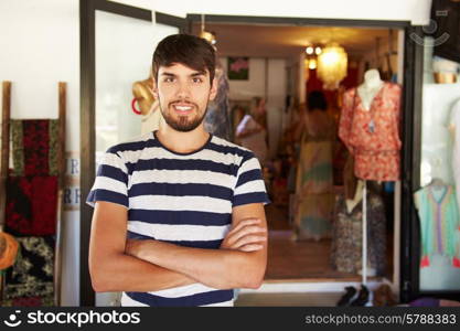 Portrait Of Male Clothing Shop Owner