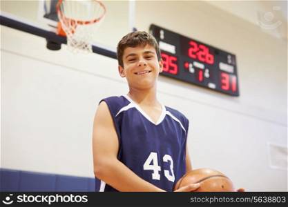 Portrait Of Male High School Basketball Player