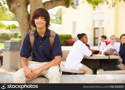 Portrait Of Male High School Student Wearing Uniform