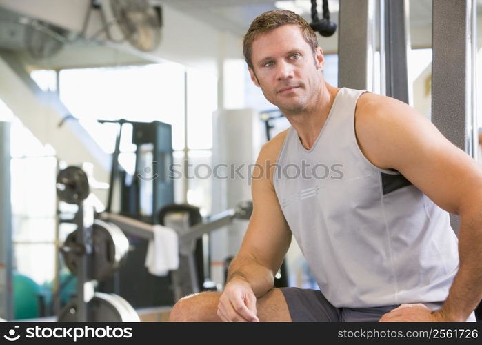 Portrait Of Man At Gym