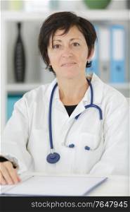 portrait of mature female doctor