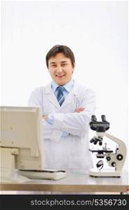 Portrait of medical doctor in laboratory