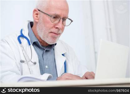 portrait of medical doctor with a stethoscope