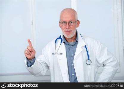 portrait of medical doctor with a stethoscope
