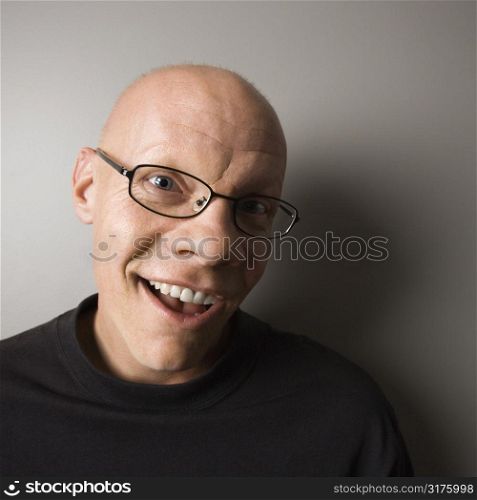 Portrait of mid-adult Caucasian male smiling.