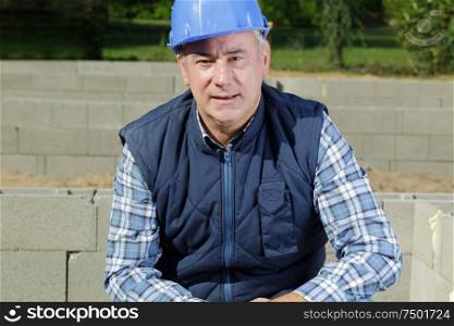 portrait of middle aged tradesman