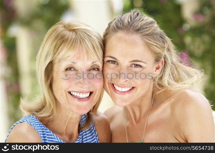 Portrait Of Mother And Adult Daughter