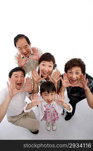 Portrait of Multi-Generation Family