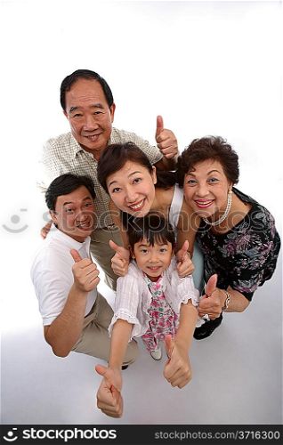 Portrait of Multi-Generation Family