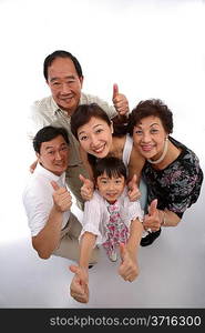 Portrait of Multi-Generation Family