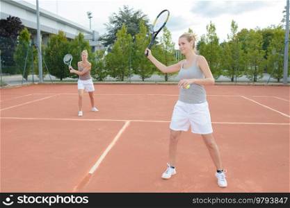 portrait of new tennis players